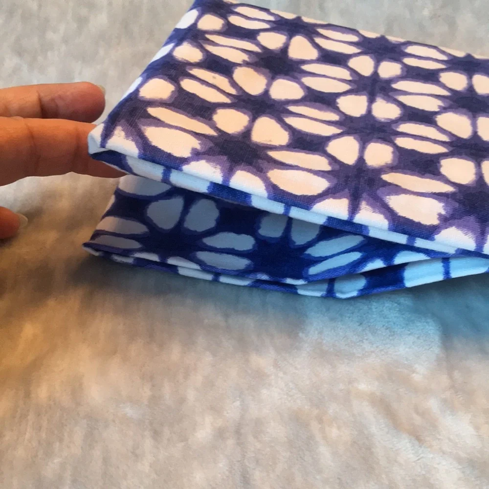 Paper Source Shibori Tea Kitchen Dish Towel Set of Two NWT Cotton 28”x 20”India